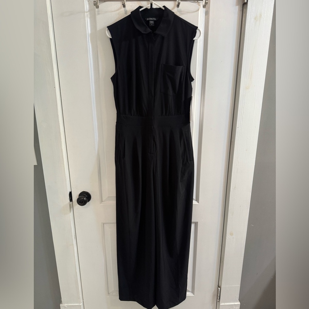 Athleta Brooklyn Heights Wide Leg Jumpsuit Black NEW WITH TAGS